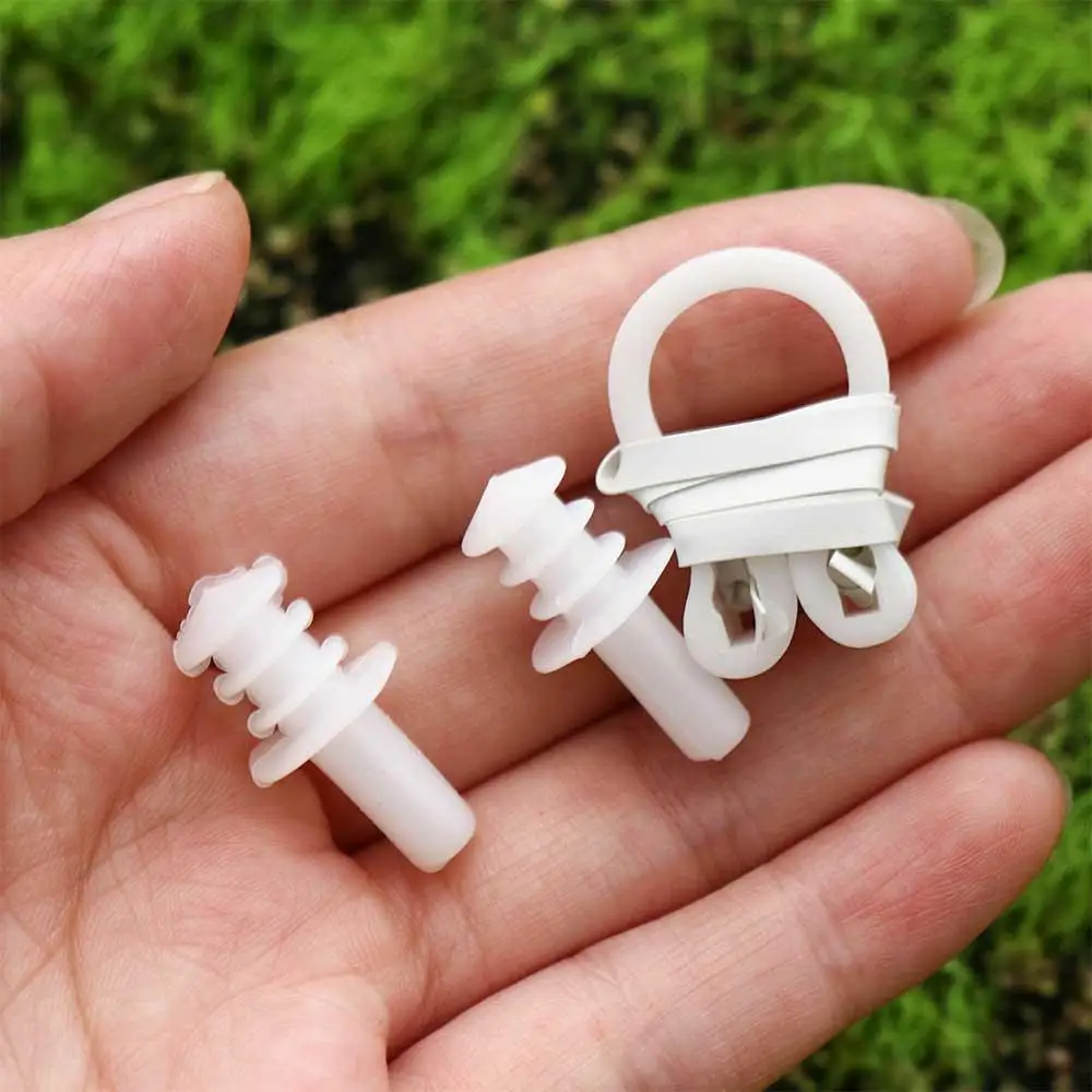 سدادات السمع سدادات النوم سدادات الأذن للكبار السباحة الغوص تصفح سيليكون سدادات الأذن سدادات حماية الأنف مشبك الأنف