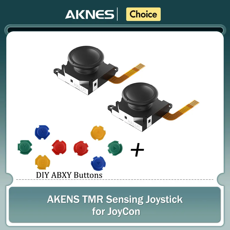 

AKENS X HALLPI TMR Джойстик для Joy-con Ремонт Замена для Nintendo Swith OLED NS Lite Joycon Stick Cap Аксессуары для геймпада
