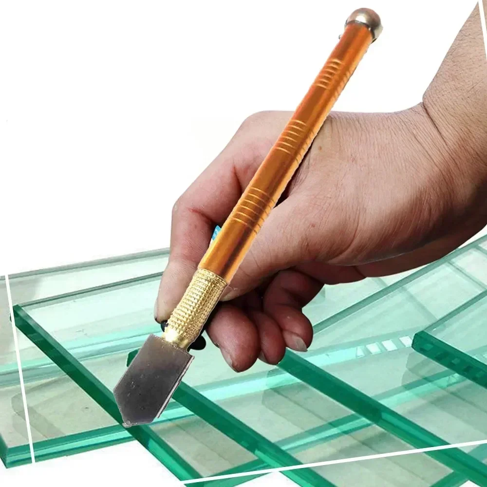 For Precision Cutting Professional 6-Wheel Glass Cutter Tool with Mahogany Handle-Portable, Multifunctional&High-Strength Roller
