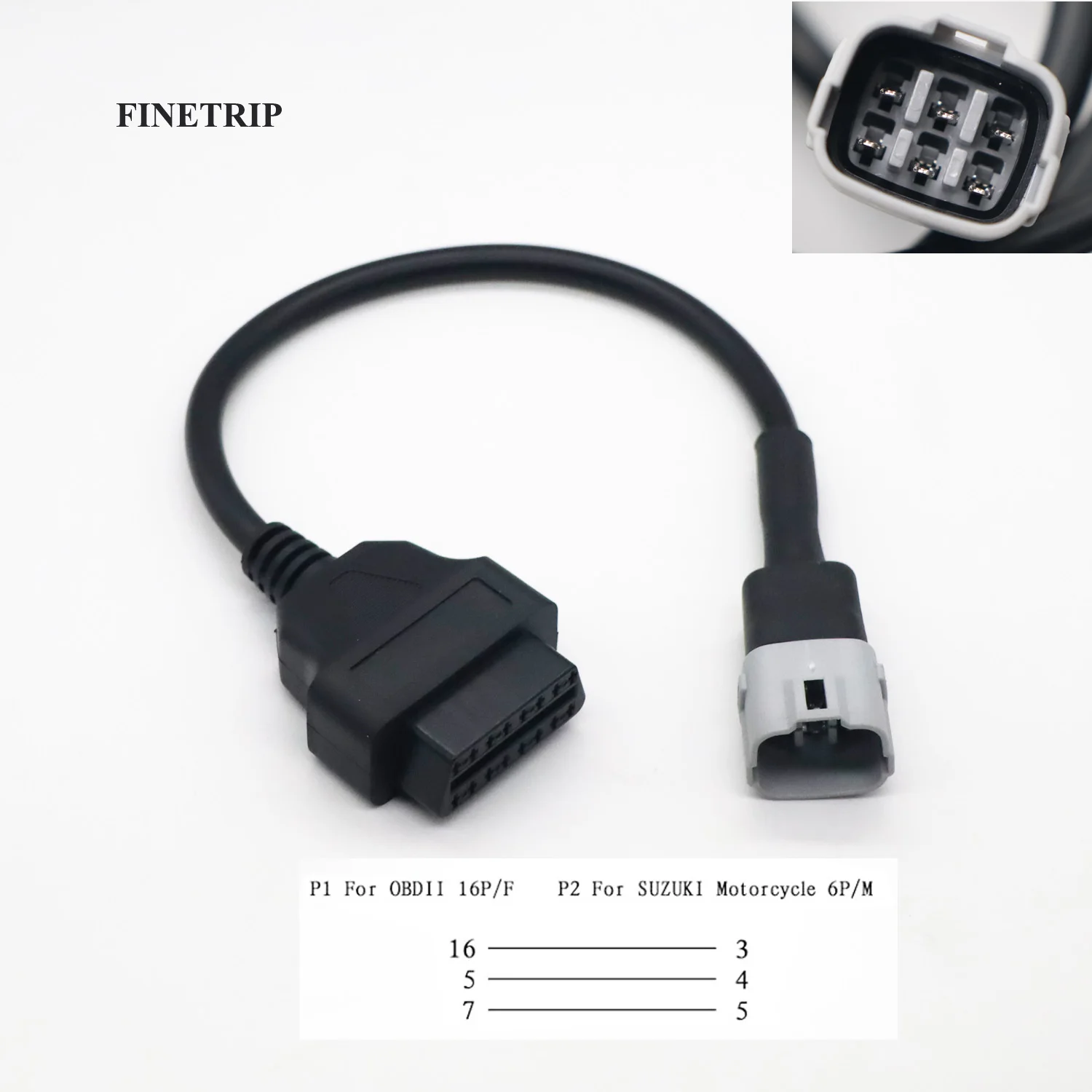 Motorfiets OBD2 Kabel Voor Honda/Suzuki Voor YAMAHA Voor KYMCO Voor BMW Voor Ducadi Voor KTM Motor Diagnostiek Connector adapter