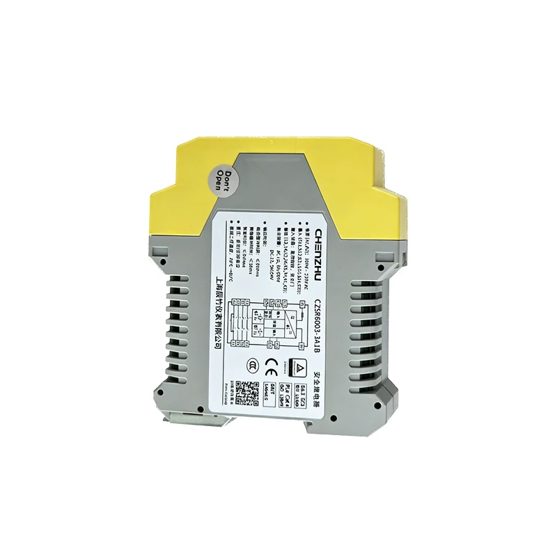 

CZSR8003-3A1B Switch-type Safety Device Input Emergency Stop Button Safety Door 230V AC 3NO+1NC Automatic Manual Reset