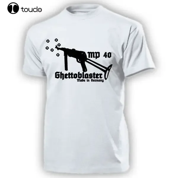 Camiseta con cuello redondo, camiseta de moda MP40 Ghettoblaster Submachine Gun 40 Hugo Schmeissers MP, superventas, 2019