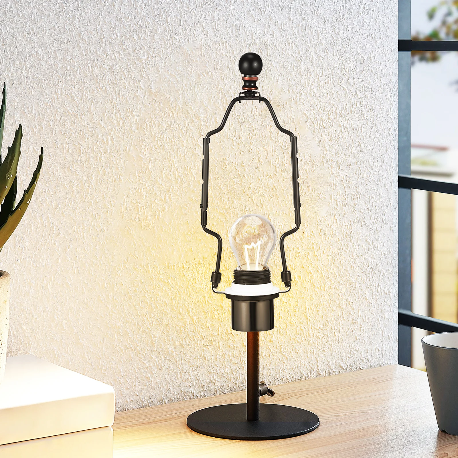 

2Pcs Lamp Shade Harp Heavy Duty Lampshade Holder DIY Kit Compatible Table Floor Lamp Repair Parts Replacement Lampshade Adapter