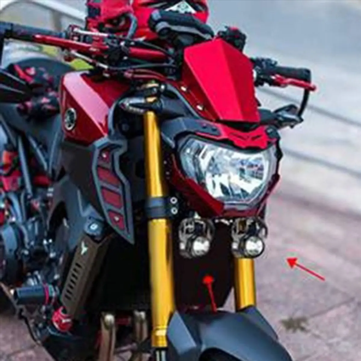 bigger 4X Motorcycle High Power Lens Spotlight 6000K LED Dual Color External Spotlights 8-80V Headlights with Switch B