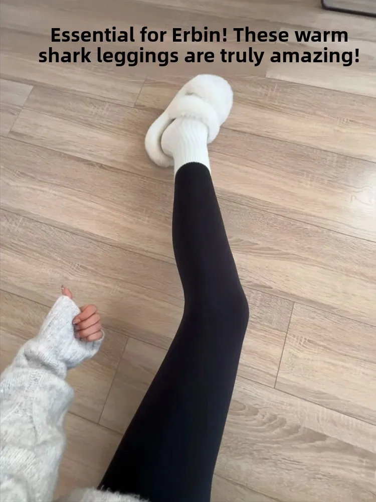 

Теплые йога-брюки из овечьего флиса, утепленные, с высокой талией, облегающие, для активного отдыха, зима 2025, новые, женские брюки Sle Ice Snow Danny