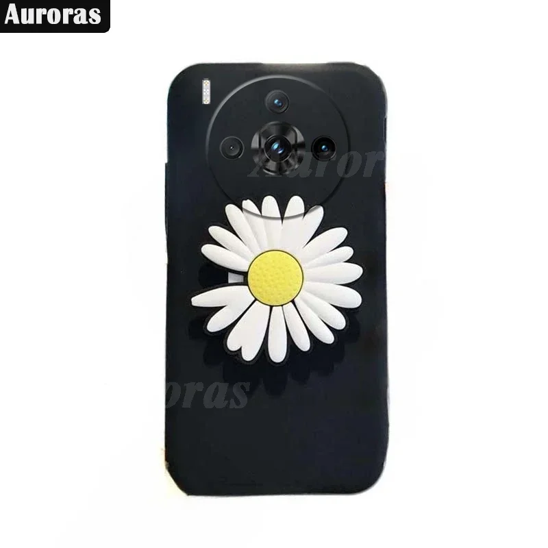 For Nubia Z60S Z50S pro Case With Chrysanthemum Holder Silicone Soft Shockproof Shell For Nubia Z70 Z50 Z60 Ultra Cover Funda