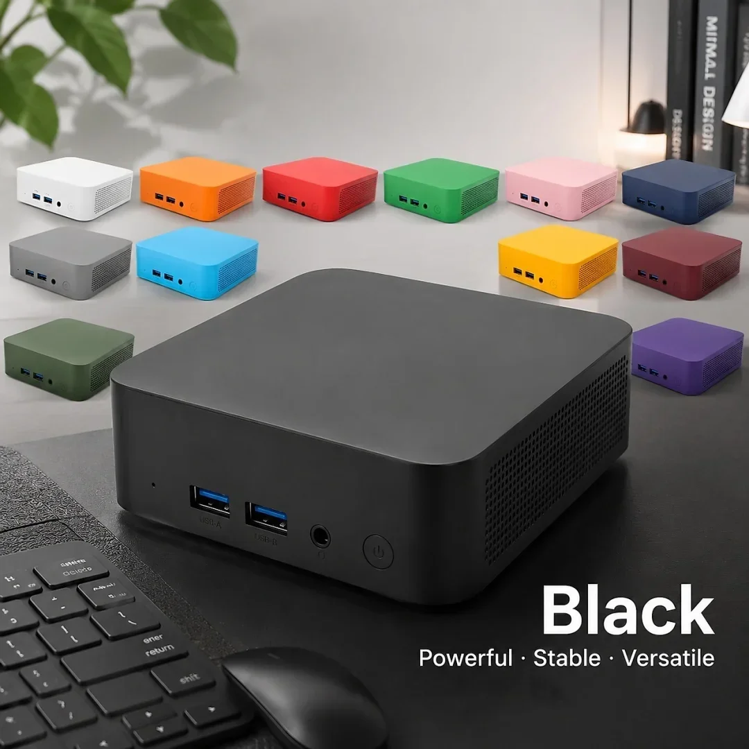 New Stylish Intel N150 Mini PC 16GB+2TB High Speed Combo Dual HDMI 4K Gigabit LAN Windows 11 Portable Desktop for Gaming