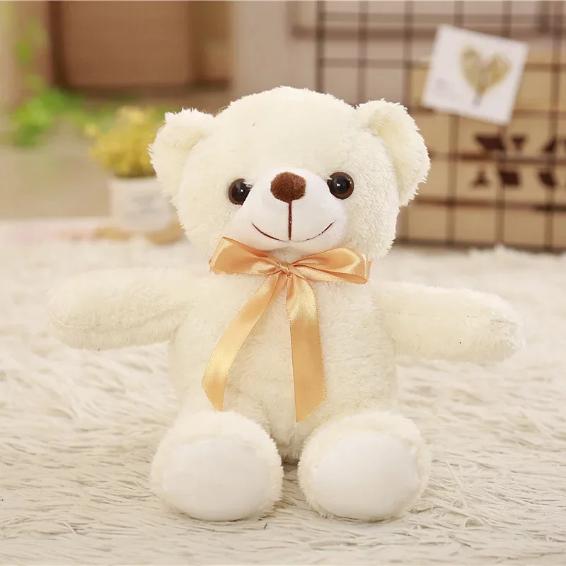 Ours en peluche pour enfants, poupées animales douces, joli jouet en peluche, cadeau d'anniversaire de mariage pour petite amie et amoureux, nouveau