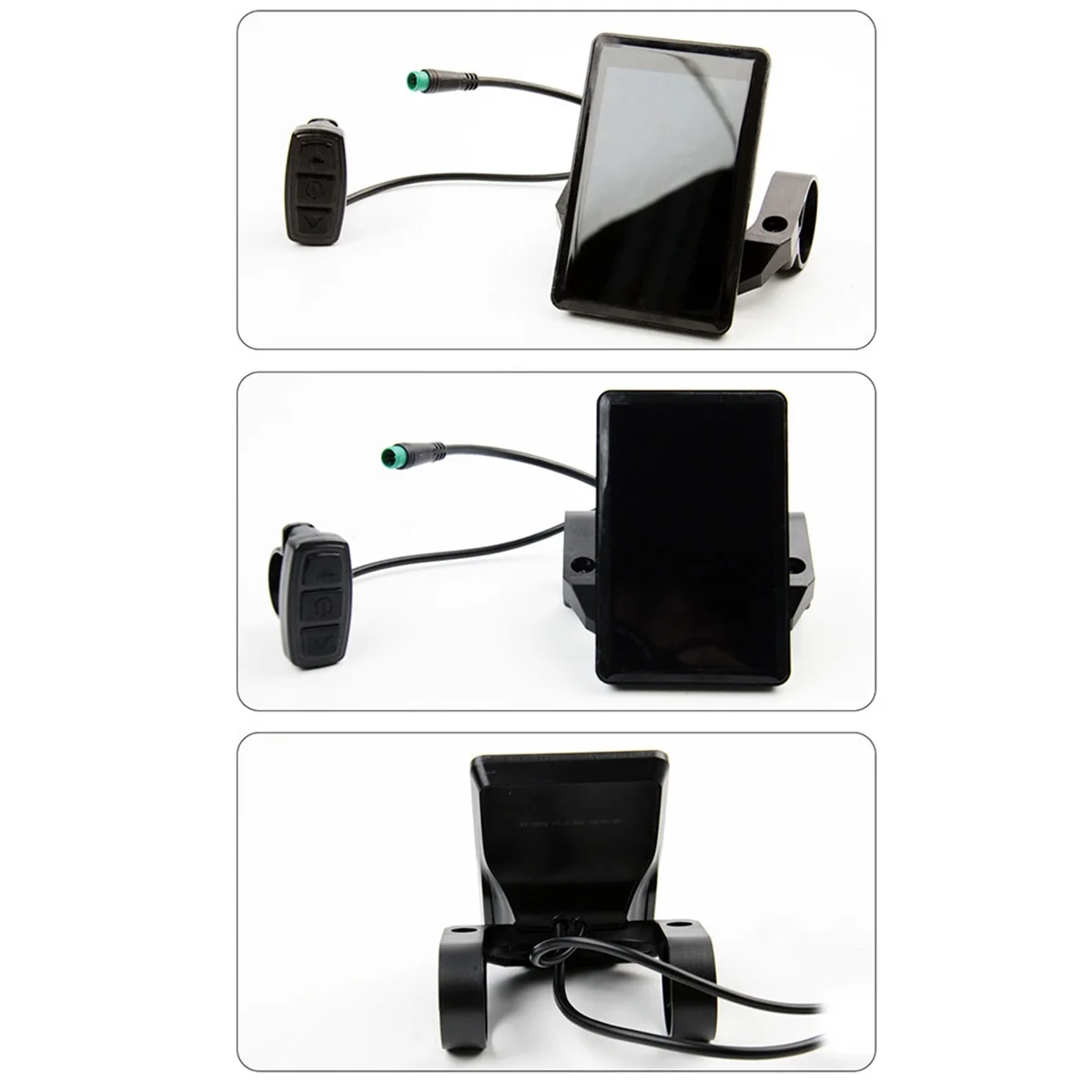 Nova bicicleta elétrica display colorido kt tf02s 24v 36v 48v painel de controle inteligente display ebike kit plugue à prova dwaterproof água