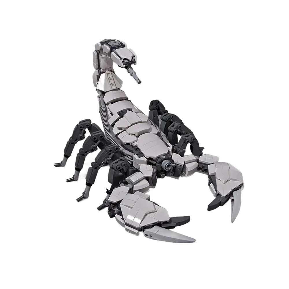 MOC Mech Scorpions Kreaturen Bausteine Modell Schwarz Mechanische Skorpione Ziegel diy Zusammengebautes Spielzeug für Kinder Geschenk