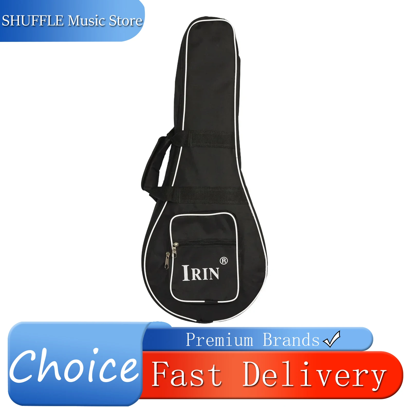 IRIN Mandolin Bag Thickened Cotton Padded Portable Soft Bag Durable Guitar Mandolin Backpack Instrument Mandolin Accessories