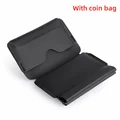 With coin bag