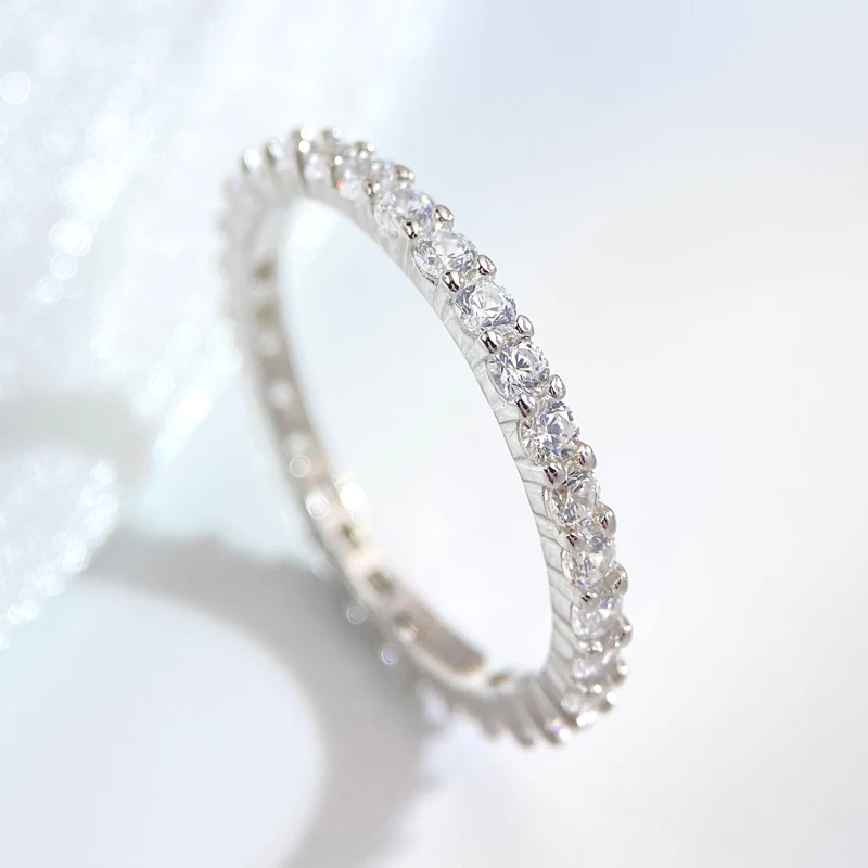 Women's 925 Sterling Silver Multi Color Zircon Stackable Ring, Gift