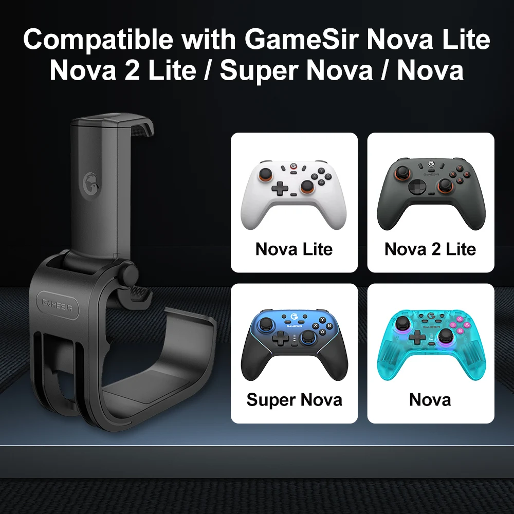 GameSir Nova Lite Phone Clip for Nova 2 Lite Super Nova Nova Gamepad Accessories Phone Stand Holder Portable and Foldable Design