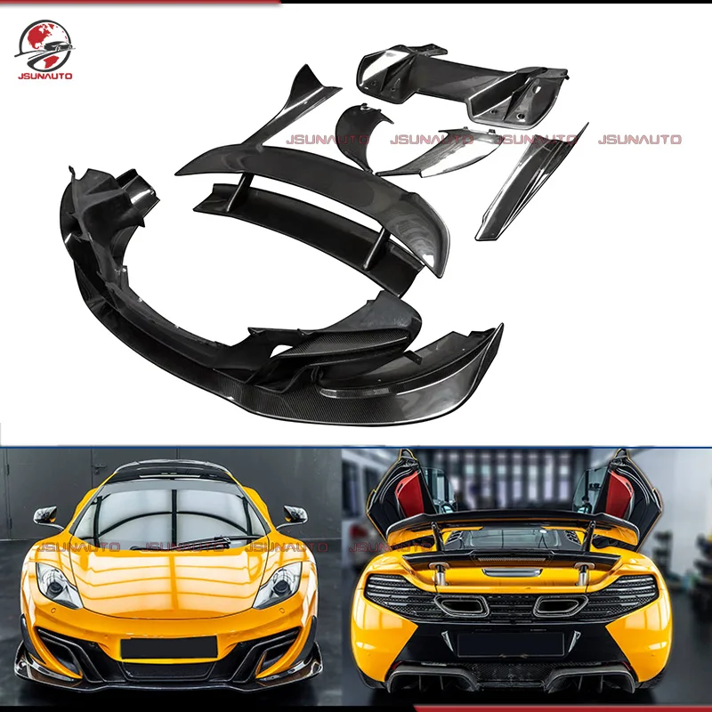 

Carbon Fiber Body Kit For McLaren MP4-12C Diffuser Side Skirts Modify D Style Rear Spoiler For MP4-12C 650s 2011-14 Premium Trim