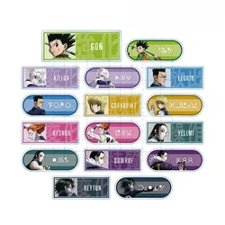 Game Kurapika Reorio Killua Zoldyck Hyskoa Syarnorke Gon Freecss Keychain Doll Anime Acrylic Keyring Pendant for Gift