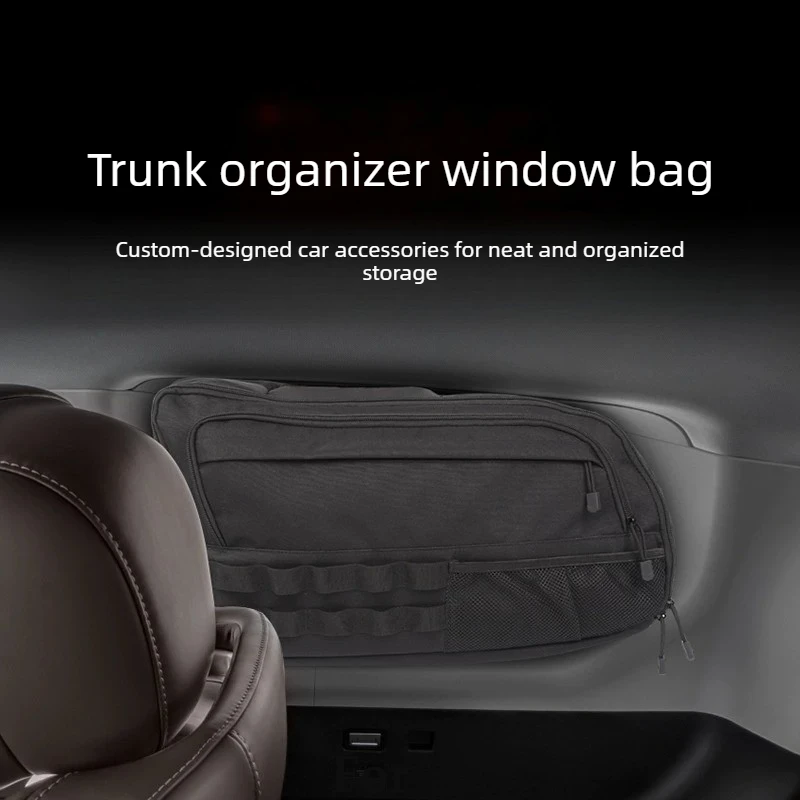 For EXEED VX 2020-2026 Car Trunk Side Storage Bag Expand Space Rear Window Organizer Pocket Car Interior Practical Accessories