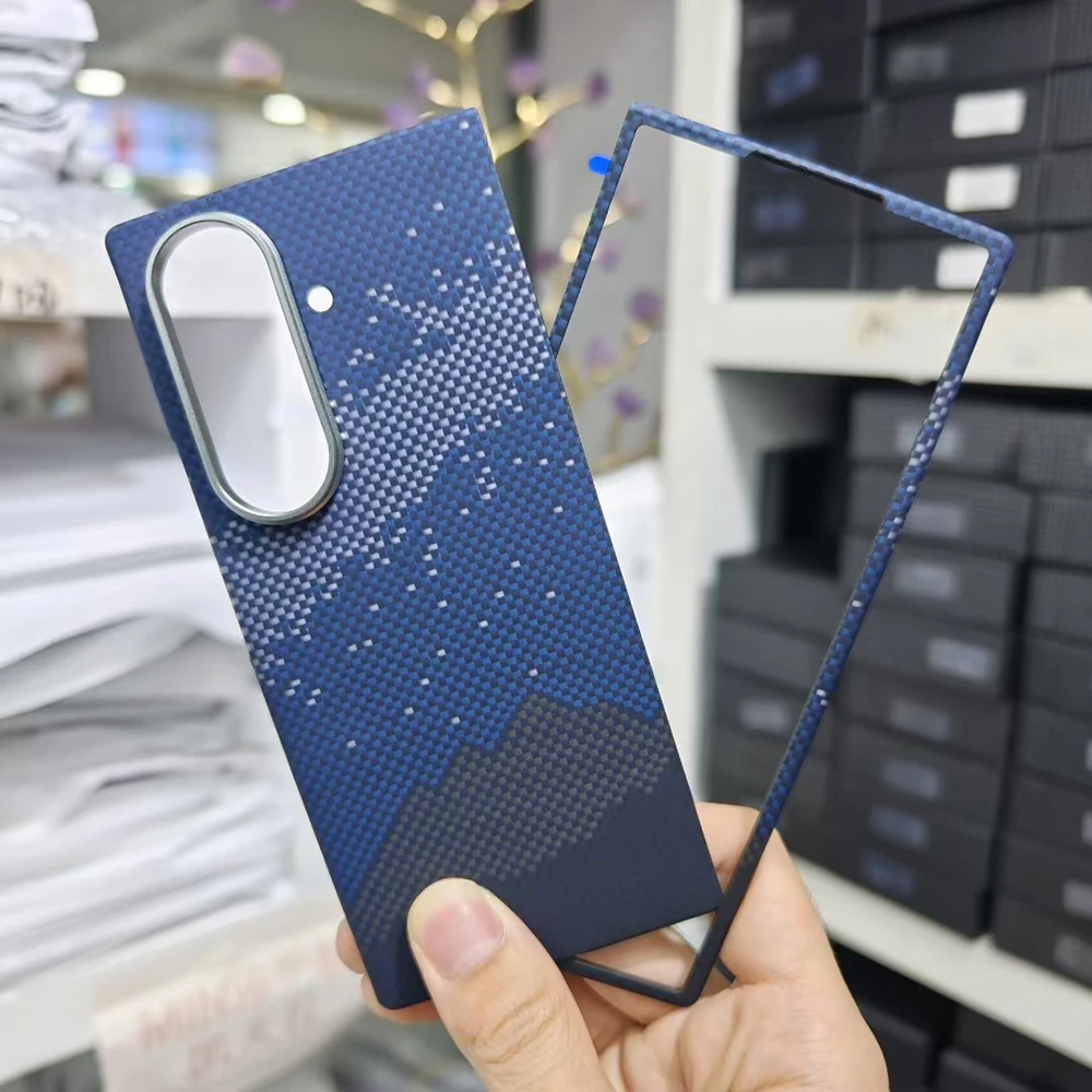 

Magnetic Aramid Carbon Fiber Case for Magsafe Samsung Galaxy Z Fold 7 Real Carbon Fiber Case for Galaxy Z Fold7 Luxury case