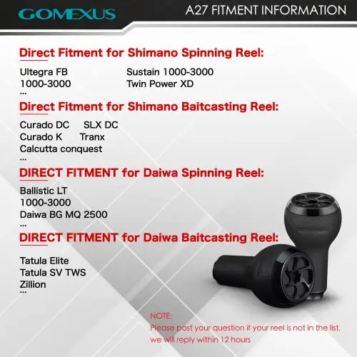 Gomexus Knopf A27 27mm TPE Gummi Angelrollenknopf für Baitcasting- und Spinnrollen Angel-Upgrade – Detail 5