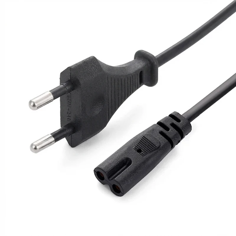 1.5M EU Power Cable 2pin IEC320 C7 Power Extension Cord For Dell Laptop Charger Canon Epson Printer Radio Speaker PS4 XBOX One