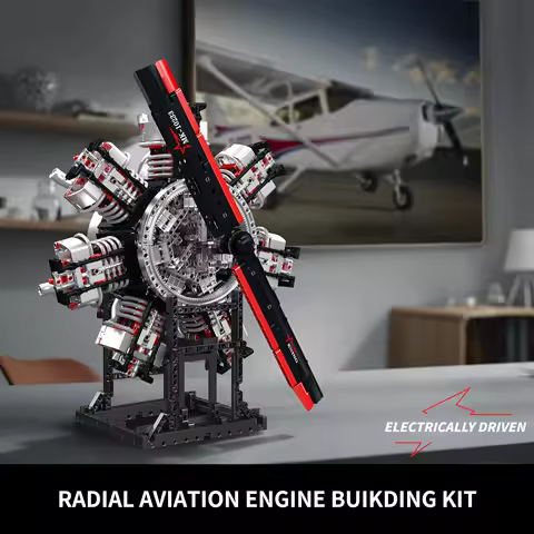 Mould King 10233 Working Radial Aviation Engine Model Kit, 3089+ PCS STEM Building Set for Adults &amp; Teens, Gift Idea