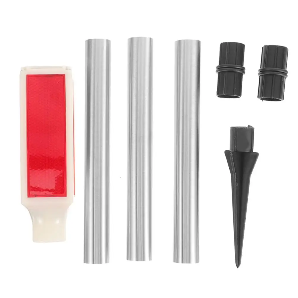 

Roadblock Light Outdoor Driveway Markers Heavy Stainless Steel Waterproof Solar Powered Reflective Ground Lights Flat Patio Sign