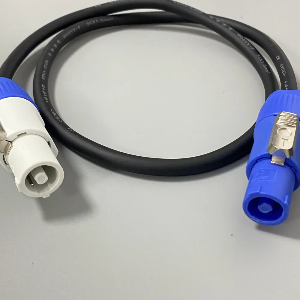 1Meter LED Moving Head Power Cable EU Plug AC Power Extension Cable PowerCON Connector For Stage Lights DMX PAR DJ LED Display