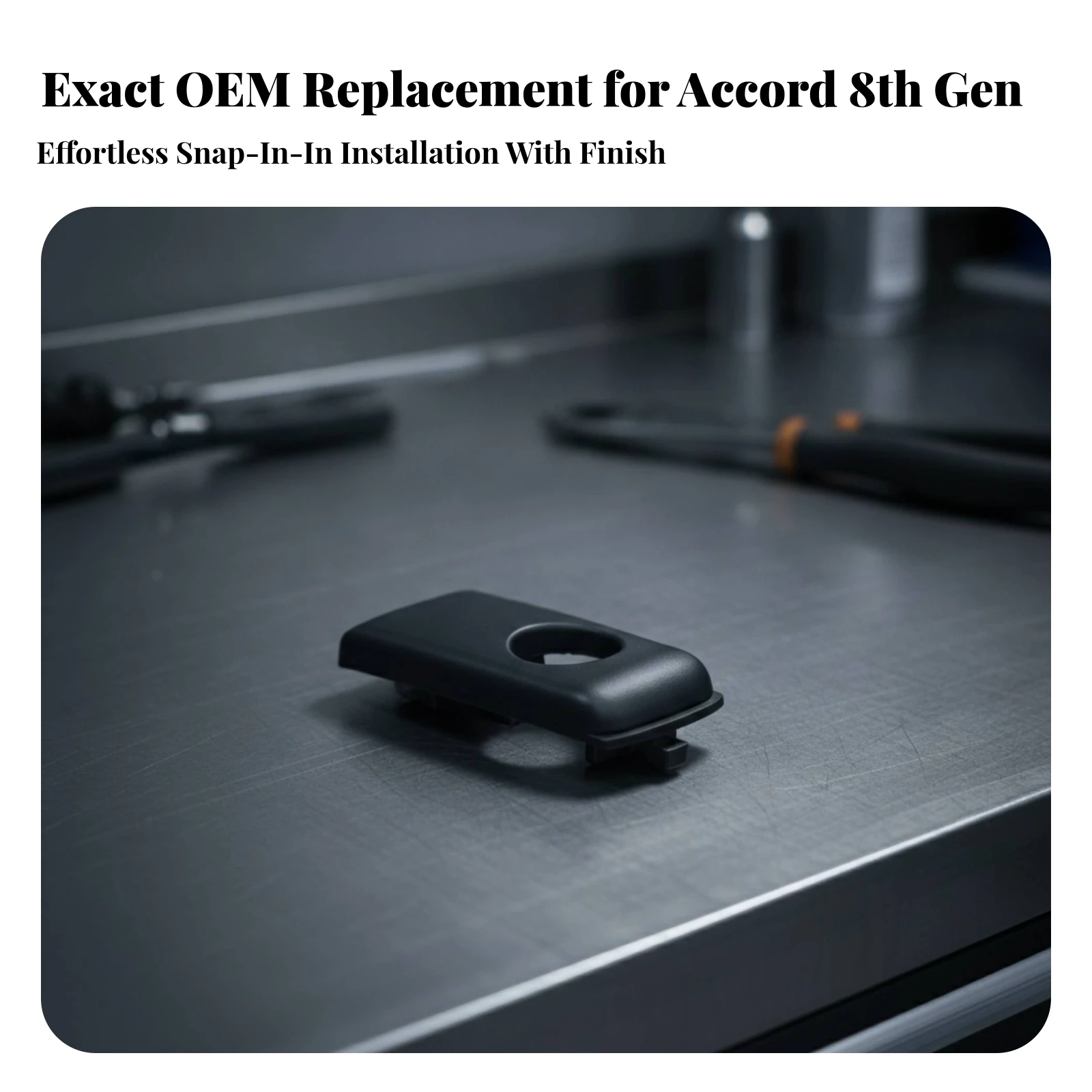 Glovebox Lock Trim Cover No Drilling Glove Box Lock Cover Quick Attachment Factory-Fresh for Car Owners, Interior Restoration