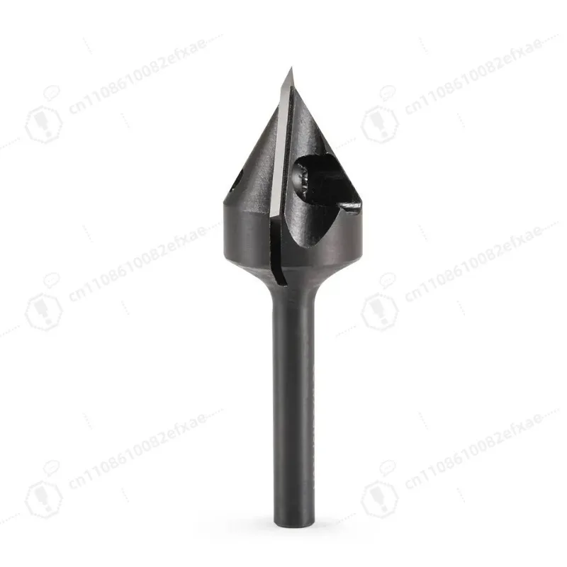 Indexable V-type Engraving Cutter, 45° 60° Chamfer Trimming Bit, Alloy Router Bit for Woodworking Relief Carving DIY