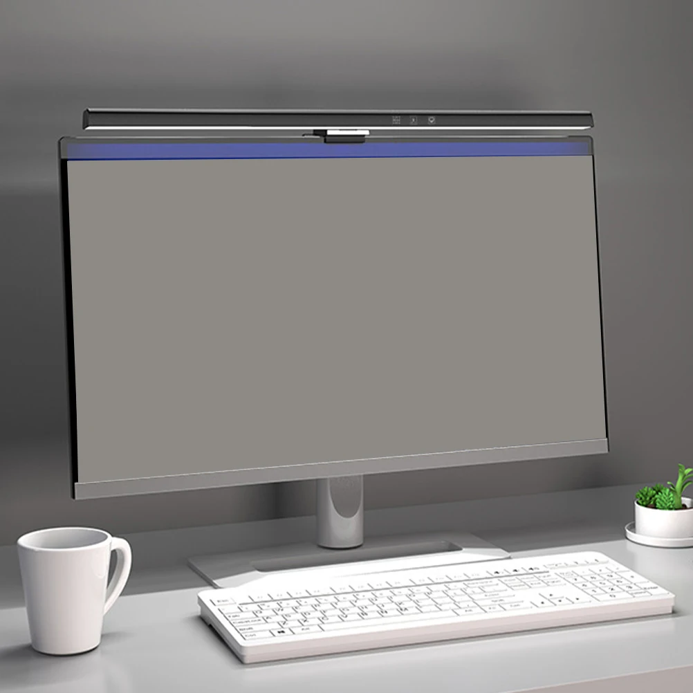 

Anti Blue Light Eye Protection LED Desk Lamp 50CM Black Timer Dimmable Asymmetric Design Monitor Screen Lamp Bar Computer
