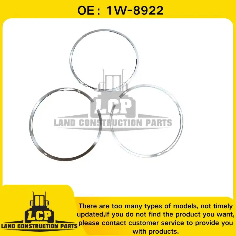 6 PCS /1 SET CA1W8922 1W-8922 1W8922 Ring Piston For  Engine 3306 3406 3406B 3408 3408C 3412 Loader 980C 988B 992C