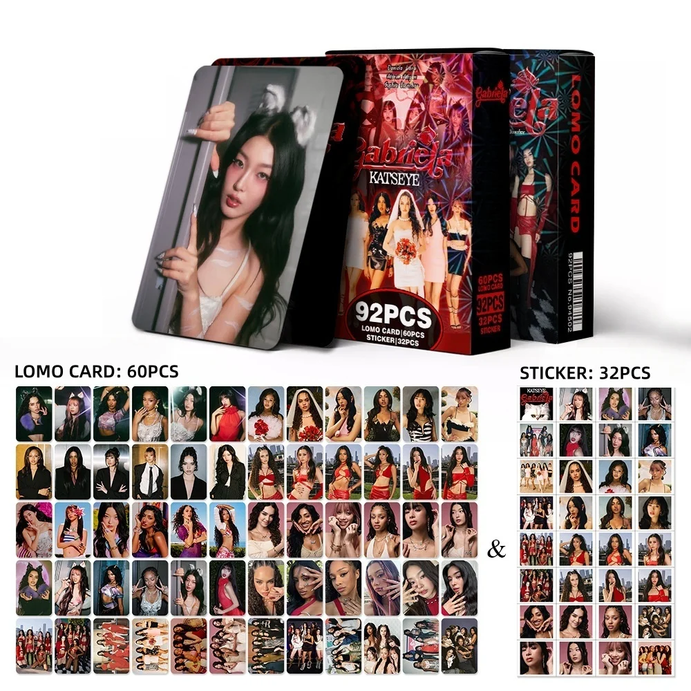 55/92Pcs cross-border girl group Idol KAT-SEYE Album Lomo Cards LARA DANIELA Photocards Stickers MANON MEGAN YOONCHAE Fans Gift image 6