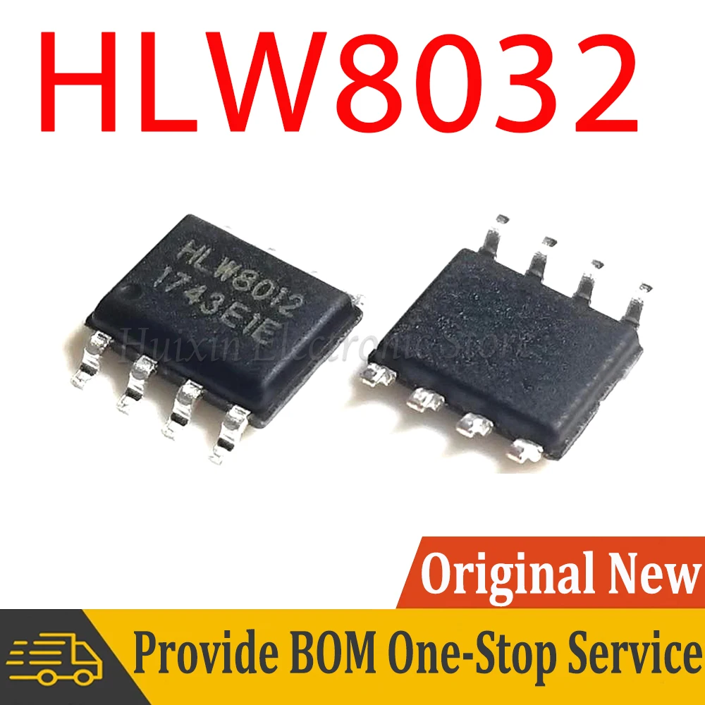 2-5pcs 8032 HLW8032 SOP-8 Single-phase High-precision Electric Energy Metering Electricity Meter IC Chip New Original