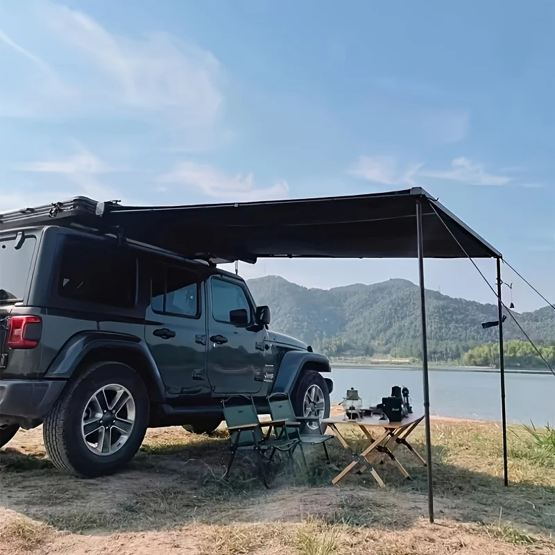 

Large Outdoor Camping Car Awning Portable Car Sunshade Rainproof Side Tent Canopy Camping Roof Side Sunshade Canopy Tent