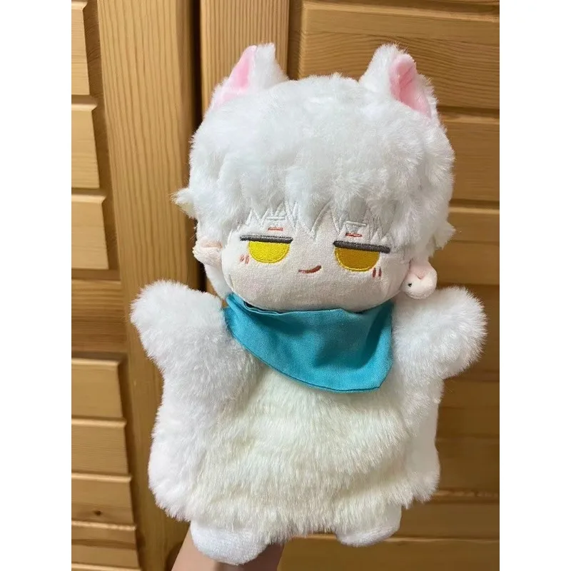 Anime Game Genshin Impact Plush Doll Learning Animal Hand Puppet Toy Xiao Zhongli Yae Miko Cosplay Stuffed Toys Christmas Gifts