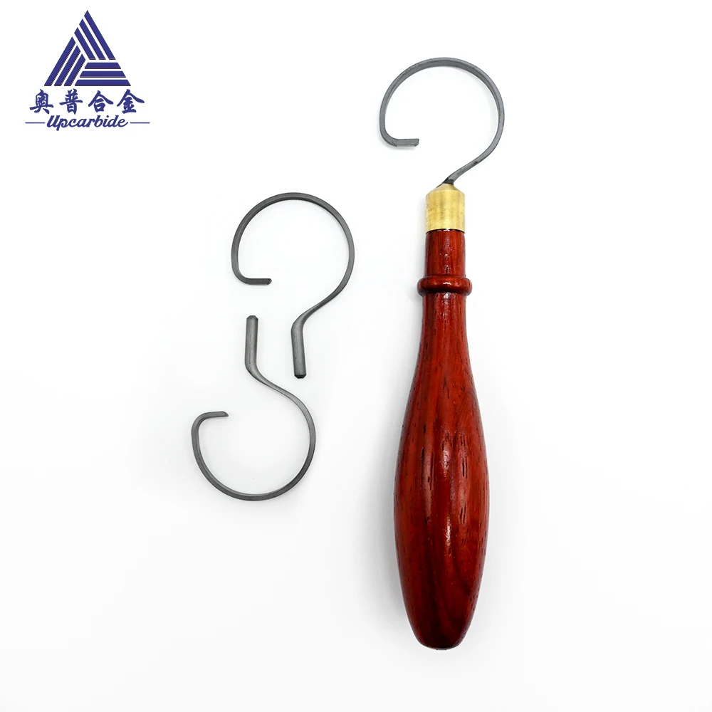 Clay ScuClay sculptulpture Scraper Knife Carbide Sludge Shaper Clay Trimming Accessories Big Pear Hook Loop Carving Pottery Tool