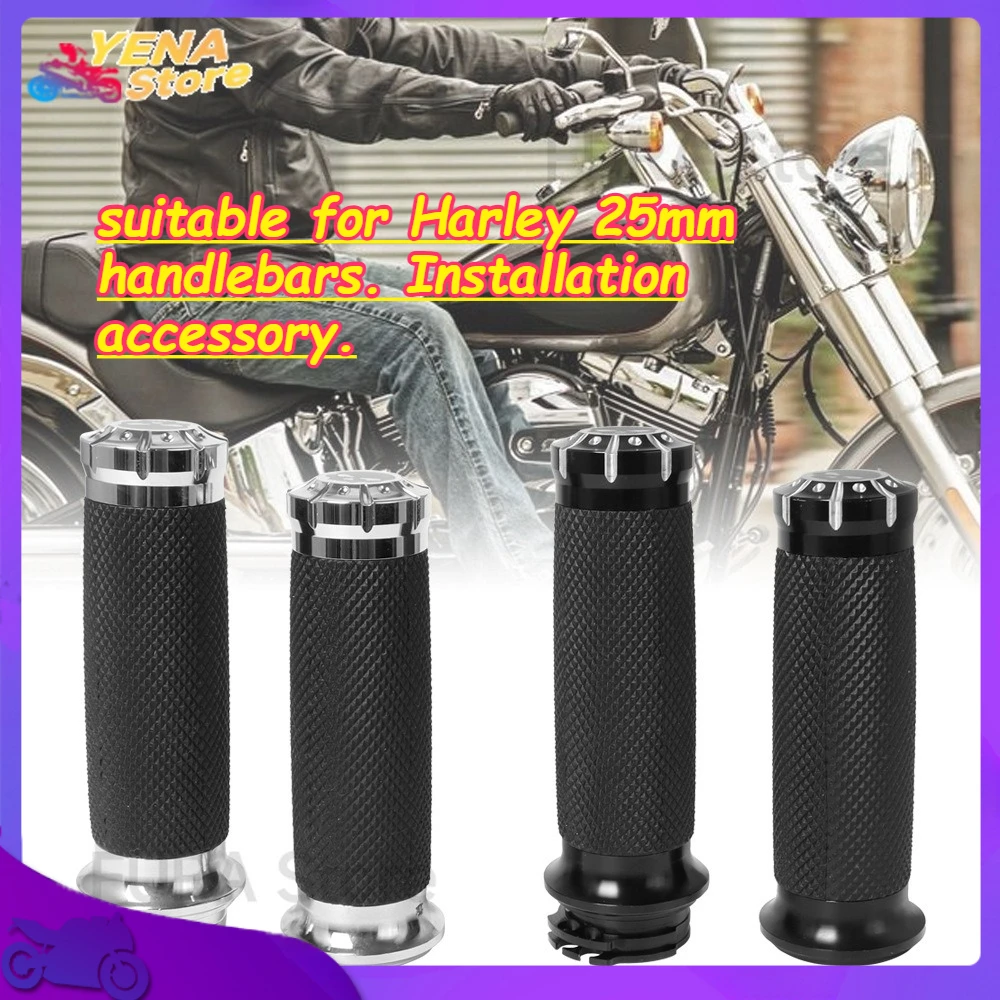 

Retro handlebar cover for motorcycle throttle - suitable for Harley 25mm handlebars. Installation accessory.