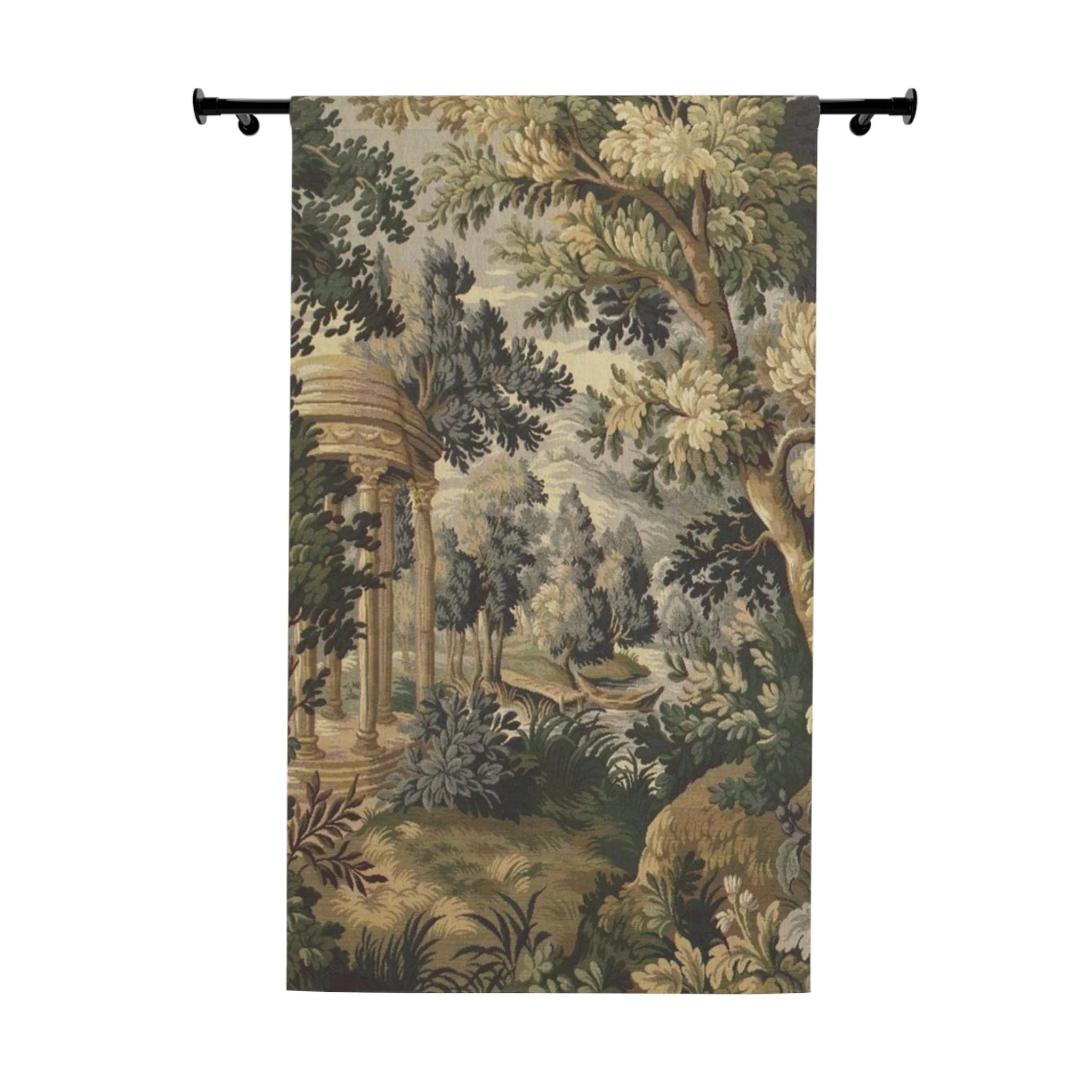 Vintage English Country Garden Mural Curtains for Living Room Home Decor Window Drapes