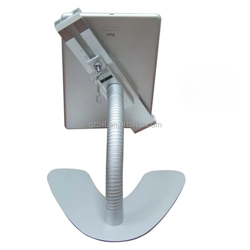 Universal Security Tablet Stand Lock Holder Hands Free For 7-13 Inch Tablet Height Adjustable Desktop Mount
