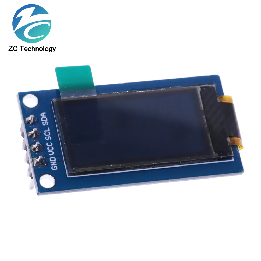 Módulo de Tela Vertical OLED para Arduino, Display LCD, SSD1107, 4PIN, 64x128, 0,96"