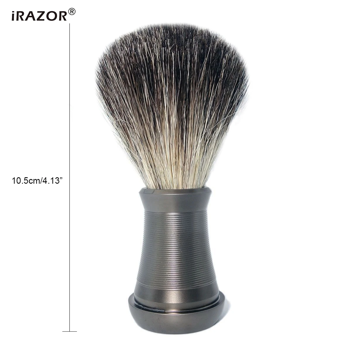 New Pure Badger Hair Shaving Brush Gunmetal Grey Original Design Hand-Crafted Handle Professional Grooming Tool Gift for Men