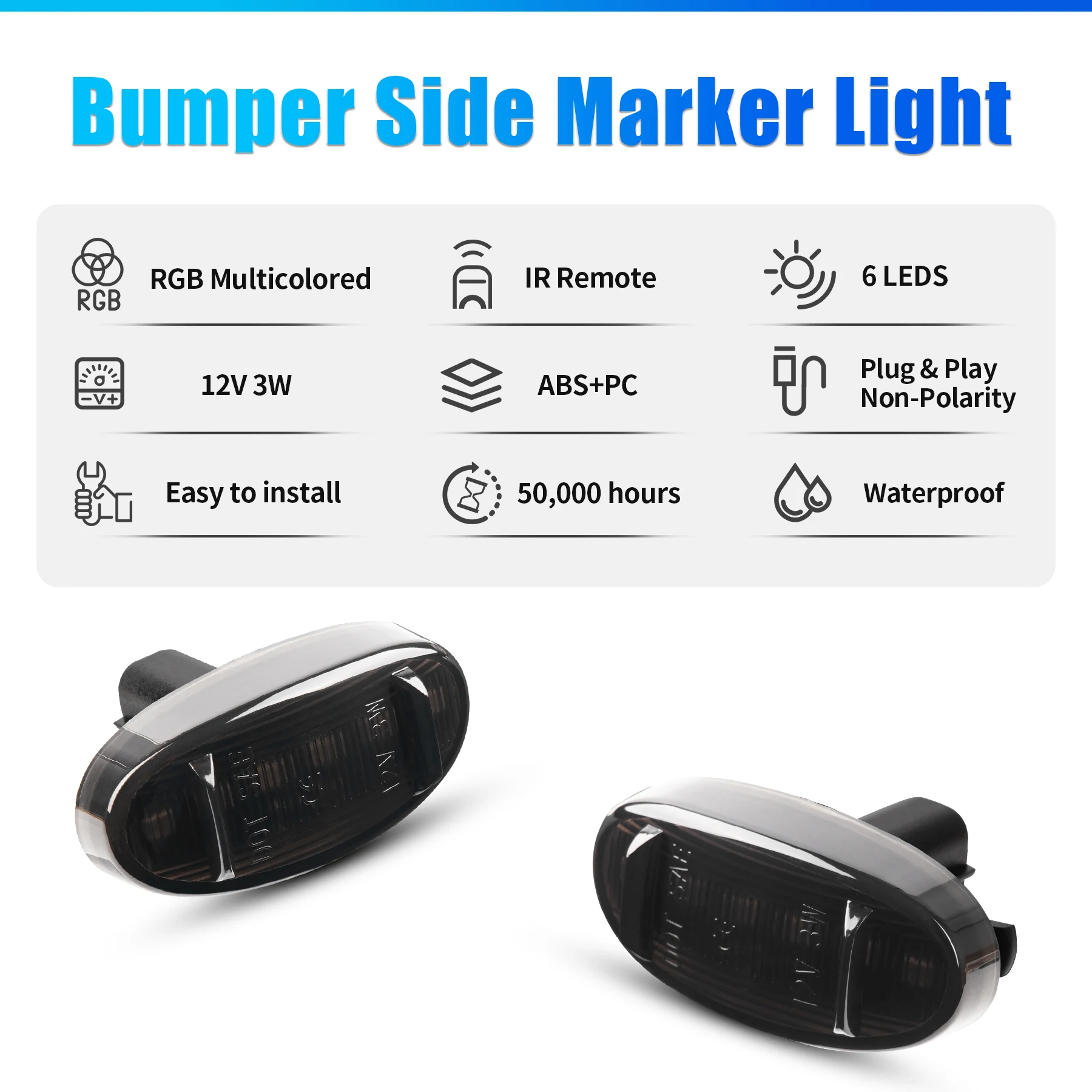 Wholesale Plug & Play Truck LED Front/Rear Double Fender Side Marker Overload 2011-2018