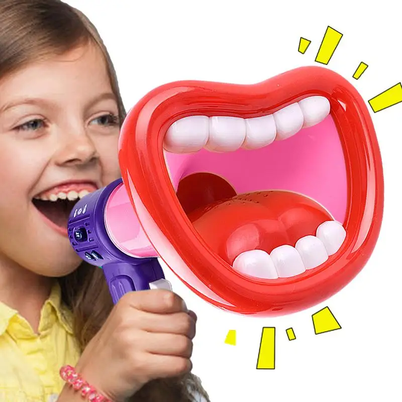 Air Horns For Safety Novelty Large Mouth Voice Changing Amplifier With Record & Play Funny Kid Tricky Toy Handheld Mic Toy For