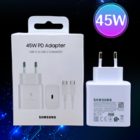Original 45W Samsung Charger Super Fast Charge Genuine CERTIFIED Adapter For For Galaxy S23 S24 Ultra Z Fold 5 4 3 Flip 5 4 3