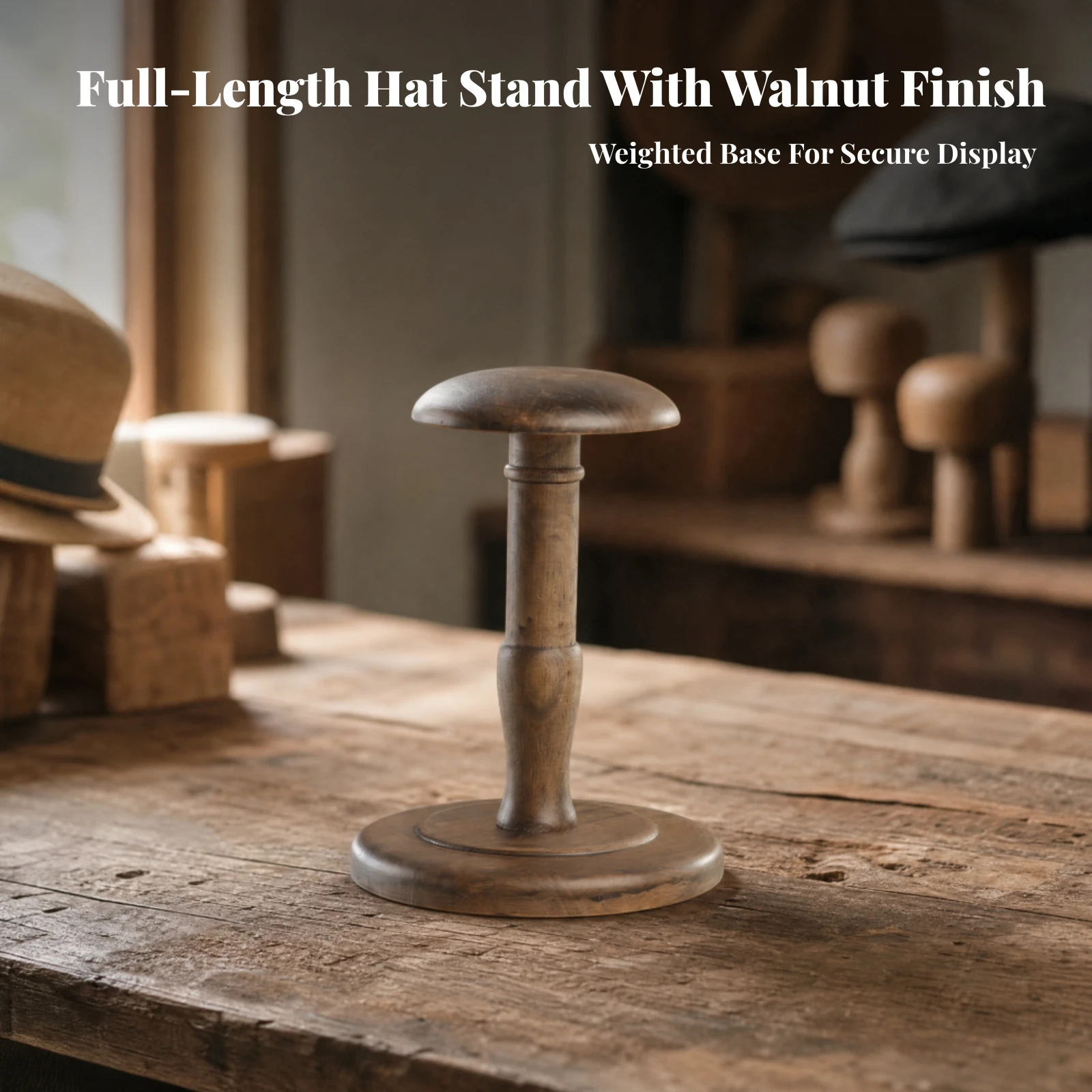 Tabletop Hat Display Stand Versatile Tabletop Hat Stand Compact Long-Lasting for Retail Shop Owners, Showrooms, Dressing Rooms