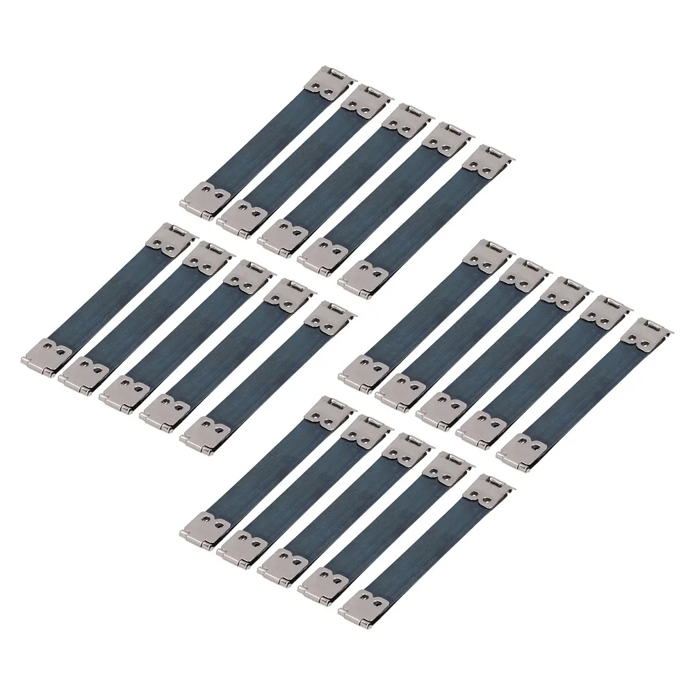 20pcs 10cm/3.94in Long Metal Bag Frame Silver Spring Clip Hook Coin Purse Frame Metal Material Internal Flex Frame For Wallet