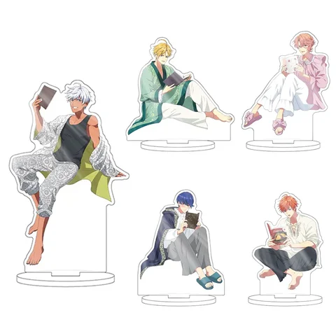 Game Obey Me Acrylic Stand 15cm Mammon Lucifer Leviathan Asmodeus Belphegor Anime Figure Keychain Cute Devil Gift