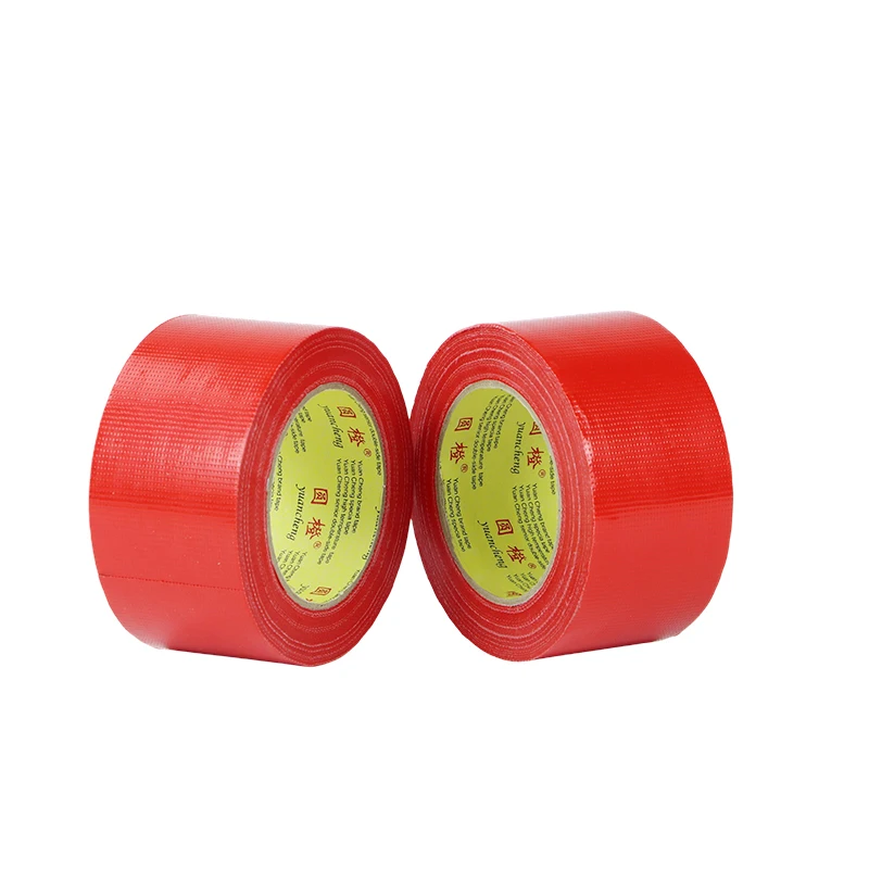 

45MM Red Fabric Duct Tape Adhesive Water-Resistant for Electric Bicycle Seat Tarpaulin Repair No Residue Glue