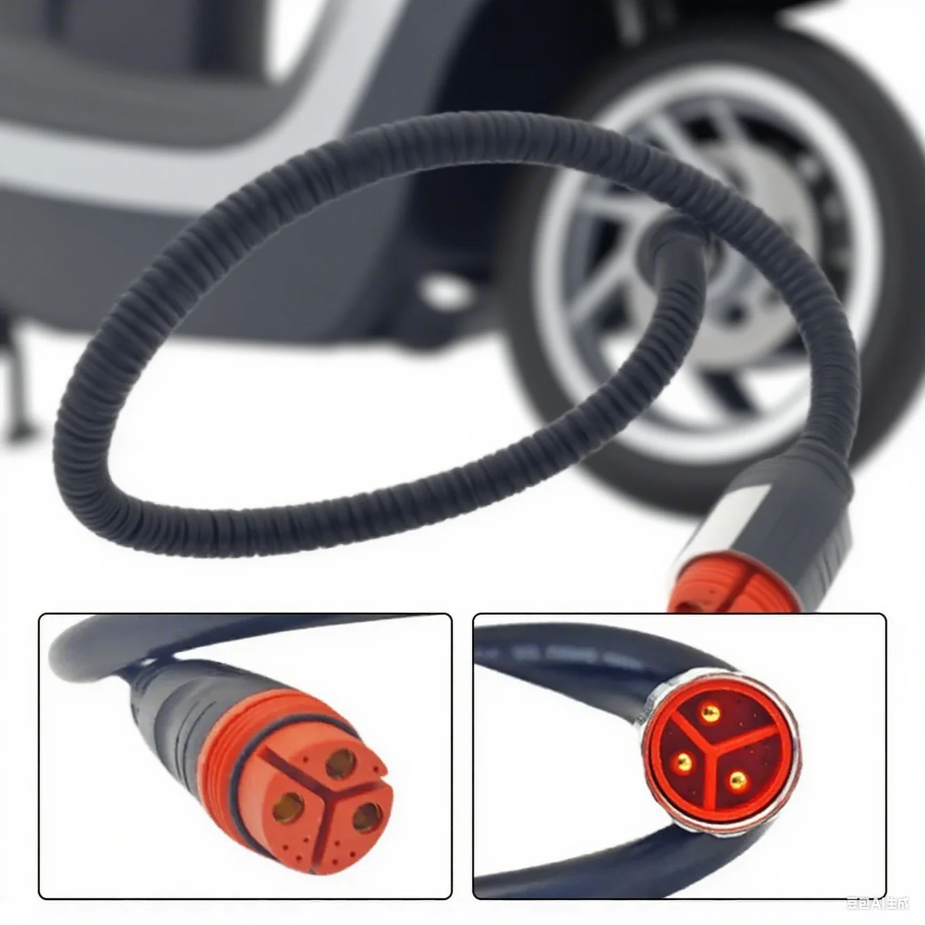 

Sleek Design Waterproof E Bike Extension Cable with 11 Pins Compatible with For Bafang Hub Motors Measures 50cm
