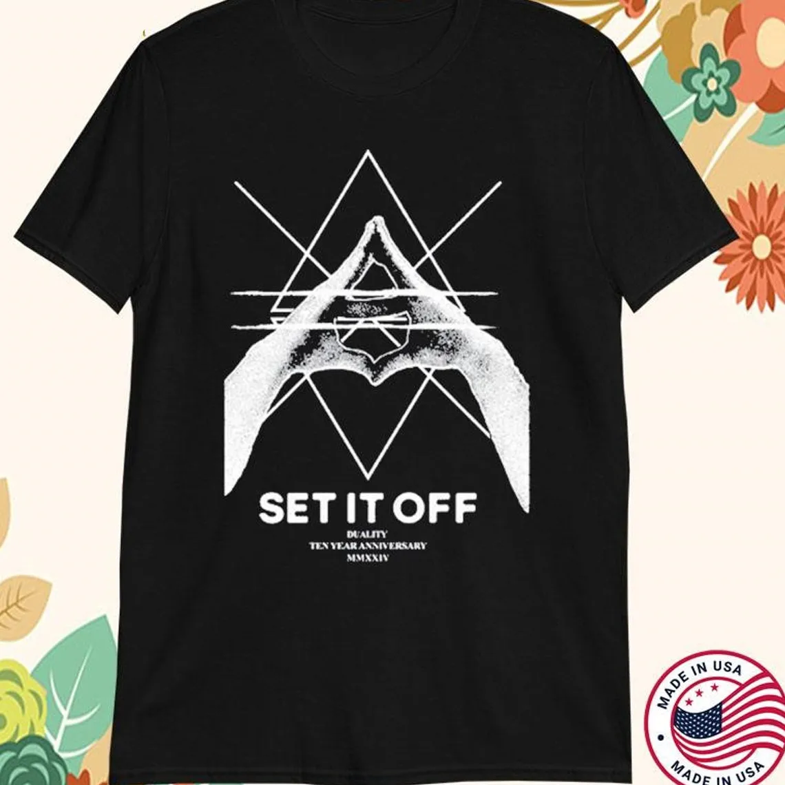 Set It Off band black T-shirt Unisex short sleeve S-5Xl 2F268